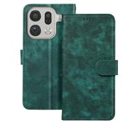 Étui pour Oppo Find X9 Pro Folio Classique avec Porte-cartes et Fonction Support Vert