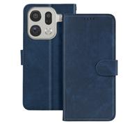 Étui pour Oppo Find X9 Pro Folio Classique avec Porte-cartes et Fonction Support Bleu nuit