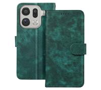 Étui pour Oppo Find X9 Pro Folio Classique avec Porte-cartes et Fonction Support Vert