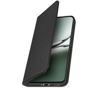 Étui pour Oppo Reno 12F Clapet Porte-carte Fonction Support Noir