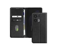 Etui pour Oppo Reno 13 Pro Clapet Portefeuille et Support Vidéo Noir