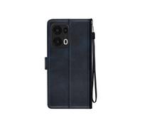 Avizar Étui pour Oppo Reno 13 Pro Dragonne Clapet Support Portefeuille Bleu nuit