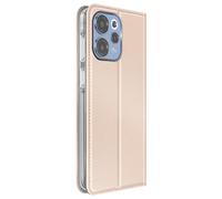 Étui pour Oppo Reno 15F / 15 FS Effet Strié avec Porte-carte et Fonction Stand Dorée