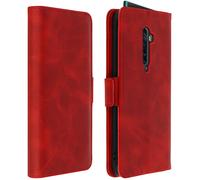 Étui pour Oppo Reno 2 Housse Folio Porte-carte Fonction Support Rouge