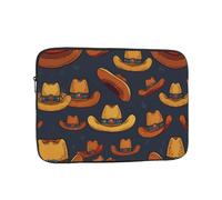 Étui pour ordinateur portable 12 pouces imprimé chapeau de cowboy pour affaires/bureau