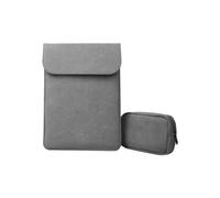 Étui pour ordinateur portable 13,3" / Sacoche pour ordinateur / Macbook - Cuir - Couleur au choix_gris_Cadeau surprise