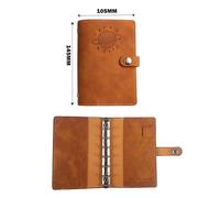 Étui pour ordinateur portable A7,couverture de livre à main,livre de poche,carnets et journaux,classeur projecteur,couverture de journal en cuir,licence -A7-Planet-Marron