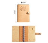 Étui Pour Ordinateur Portable A7,Couverture De Livre À Main,Livre De Poche,Carnets Et Journaux,Classeur Projecteur,Couverture De Journal En Cuir,Licence -A7-Planet-Khaki