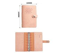 Étui pour ordinateur portable A7,couverture de livre à main,livre de poche,carnets et journaux,classeur projecteur,couverture de journal en cuir,licence -A7-Planet-Rose
