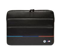 Étui pour ordinateur portable BMW 14 pouces, noir carbone tricolore
