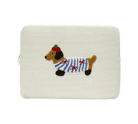 Étui Pour Ordinateur Portable En Forme De Chien Saucisse Mignon,Adapté Pour Macbook Air/Pro,Sac Pour Ordinateur Portable Dell Pour Filles,Livré Avec Un Étui Pour Tablette De 11 À 1.Beige.10-11Inch