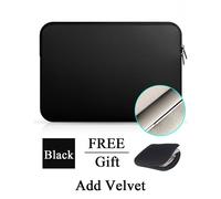 Étui Pour Ordinateur Portable Et Tablette, Housse Pour Macbook Matebook Retina , Xiaomi Huawei Hp Dell - For Modèle A1286 - Black Ajouter Du Velours