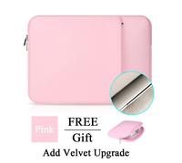 Étui Pour Ordinateur Portable Et Tablette, Housse Pour Macbook Matebook Retina , Xiaomi Huawei Hp Dell - For De 15 Pouces - Mise À Niveau De Velours Rose