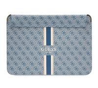 Étui pour ordinateur portable Guess 4G à rayures bleues imprimées 16 pouces