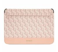 Étui pour ordinateur portable Guess G Cube à rayures roses 14 pouces
