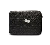 CG Mobile Housse Hello Kitty HKCSZPEKHBPK PU matelassé zip noeuds 14" Noir