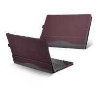 Étui pour ordinateur portable HP EliteBook 830 G7 G8, 13.3 pouces, housse en cuir Pu, housse détachable pour ordinateur portable, sac pour stylo, cadeau 2021 Wine Red
