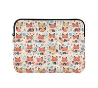 Étui pour ordinateur portable résistant à l'eau Motif renard mignon Foxy Endless 13-14"