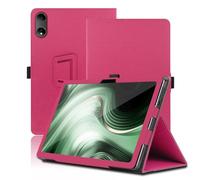 Étui pour Oscal Pad 100 12 Pouces, Oscal Pad 100 Coque Tablette, Housse de Protection avec Support Pliable, Porte-Crayon et Dragonne, Protection Totale. (Rouge)