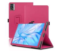 Étui pour OUKITEL OT5S 12 Pouces, OUKITEL OT5S Coque Tablette, Housse de Protection avec Support Pliable, Porte-Crayon et Dragonne, Protection Totale. (Rouge)