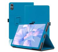 Étui pour Oukitel OT6, 10.1 inch, Oukitel OT6 Coque Tablette, Housse de Protection avec Support Pliable, Porte-Crayon et Dragonne, Protection Totale. (Bleu Clair)
