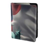 Étui pour passeport en cuir avec imprimé drapeau de la Liberté - Respectueux de l'environnement - En cuir véritable - Essentiels de voyage