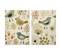 Étui pour passeport en cuir - Coco - Plage - Hamac - Imprimé - Pour documents, cadeaux de voyage, Poulet à feuilles jaunes, 20.3x13.8cm