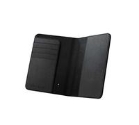 Etui pour Passeport en Cuir FindAll avec Rangement Cartes et Protection RFID Noir
