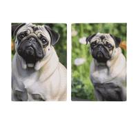 Étui pour passeport en cuir - Motif bateau - Coucher de soleil sur la rivière - En bois - Pour documents, cadeaux de voyage, Carlins dans le jardin, 20.3x13.8cm