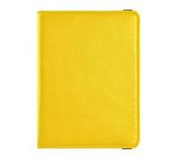Étui pour passeport en cuir synthétique avec emplacements pour cartes de crédit - Bleu vache - Bloque RFID - Étui pour cartes de voyage en cuir pour homme et femme, 16