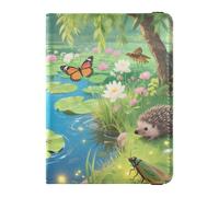 Étui pour passeport et carte de vaccin en cuir avec blocage RFID pour passeport essentiel de voyage étanche, Plaisir pour animaux de bassin, 1 size, Moderne