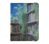 Étui pour passeport et carte de vaccin en cuir avec blocage RFID pour passeport essentiel de voyage étanche, 1-Book Nook Art, 1 size, Moderne