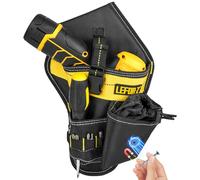 Étui pour perceuse,étui Robuste pour Ceinture à Outils,Support pour perceuse,Pochette pour perceuse Compatible avec la Plupart des perceuses,Noir Jaune