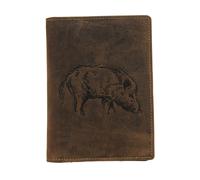 Étui pour permis Akah Sanglier Marron 12x16 cm