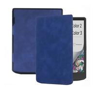 Étui pour Pocketbook Inkpad Color 3/Color 2/InkPad 4/Vivlio InkPad 4 eReader Pocketbook Couleur 2 Housse en cuir TPU avec mise en veille/réveil automatique pour étui PocketBook (Bleu)