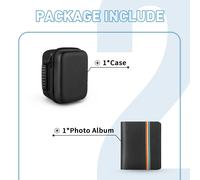étui pour Polaroid Now +/onetep 2/Now i-type/onetep + pour appareil photo instantané EVA,housse de protection rigide,sac de rangement de voyage - Type Black Set