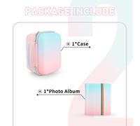 étui pour Polaroid Now +/onetep 2/Now i-type/onetep + pour appareil photo instantané EVA,housse de protection rigide,sac de rangement de voyage - Type Gradient Set
