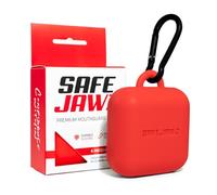 Étui pour protège-dents SAFEJAWZ Premium avec mousqueton. Conception en silicone unique durable et flexible pour garder les boucliers de gomme protégés, sûrs/propres. taille unique. (Rouge)