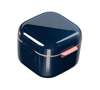 Étui Pour Protège-dents - Support De Rangement Et Étui De Nettoyage Pour Bretelles Invisibles | Boîte De Trempage De Retenue De Dents, Récipient Pour Prothèses Dentaires Et Aligneurs Avec Drain,