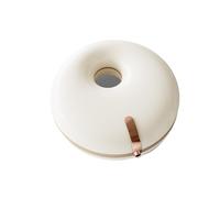 Étui pour prothèse dentaire Étui for appareil orthodontique avec outil de retrait des aligneurs, 2 couches, for voyage, invisibles, dentaire, contenant for prothèse(Cream white)