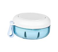 Étui pour prothèses dentaires qui s'égouttent et sèchent facilement avec panier à tamis et tasse de prothèse étanche