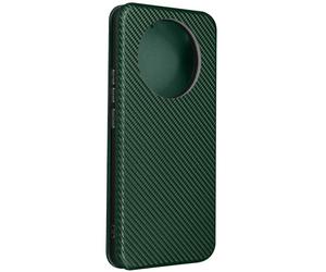 Étui pour Realme 11 Pro Plus et 11 Pro Carbone Portefeuille Support Vert foncé