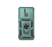 Etui Pour Realme C11 Magnétique Support Anneau Hodler Aimant De Voiture Vert