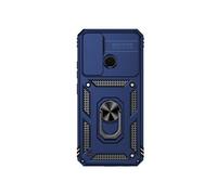 Etui Pour Realme C21Y Anneau Hodler Support Magnétique Aimant De Voiture Bleu