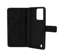 Etui pour Realme C31 Folio Portefeuille Support Vidéo Effet Mat Soft Touch noir