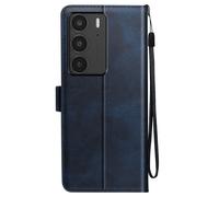 Étui pour Realme C75 et 14x Dragonne Clapet Support Portefeuille Bleu nuit