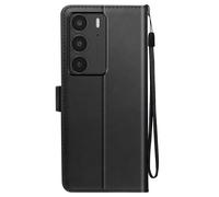 Étui pour Realme C75 et 14x Dragonne Clapet Support Portefeuille Noir