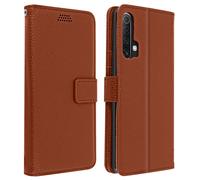 Étui pour Realme X3 Superzoom/X50/6 Pro Porte-carte Stand Dragonne, Marron