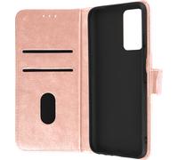 Étui pour Redmi Note 11S Série Chesterfield avec Fonction Support Rose gold