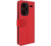 Étui pour Redmi Note 13 Pro Plus Porte-carte Support Vidéo Série Vintage Rouge